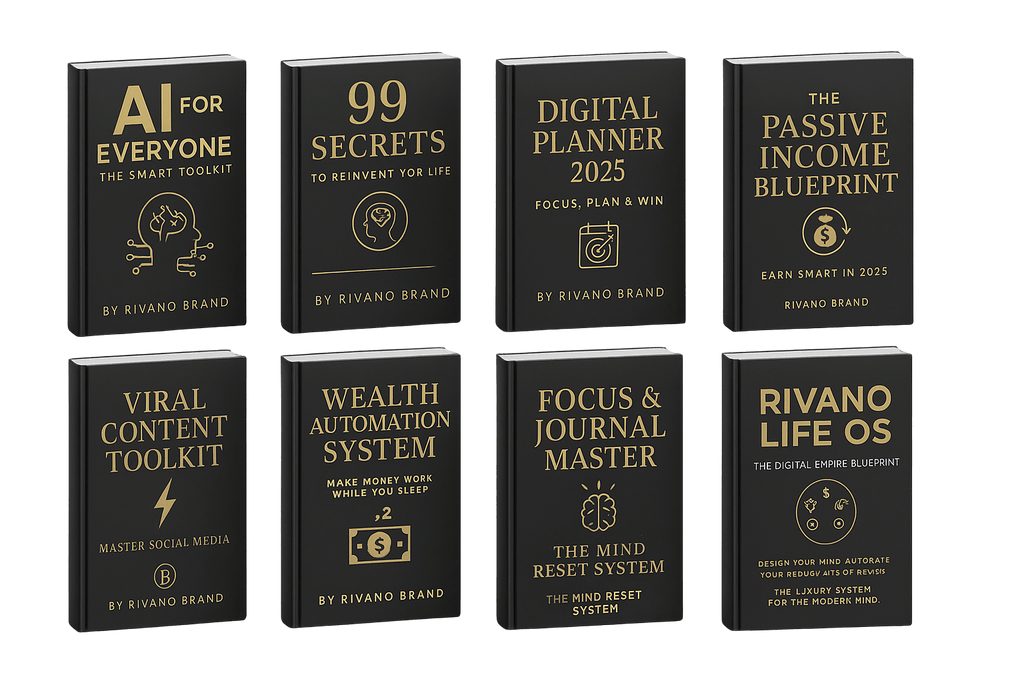 The Rivano Digital Empire Bundle – 8 Luxury Digital Books Collection by Rivano