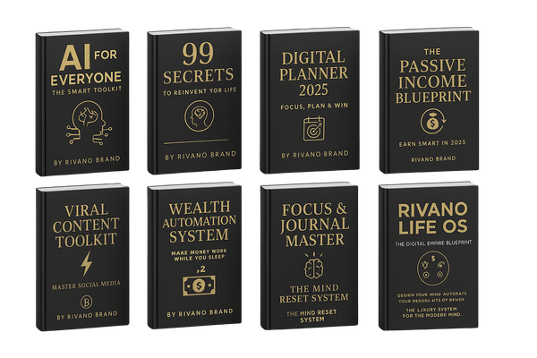 The Rivano Digital Empire Bundle – 8 Premium eBooks to Master AI, Business & Life