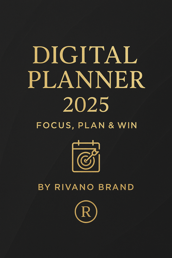 Digital Planner 2025 – Focus, Plan & Win | The Ultimate Productivity System for High Achievers