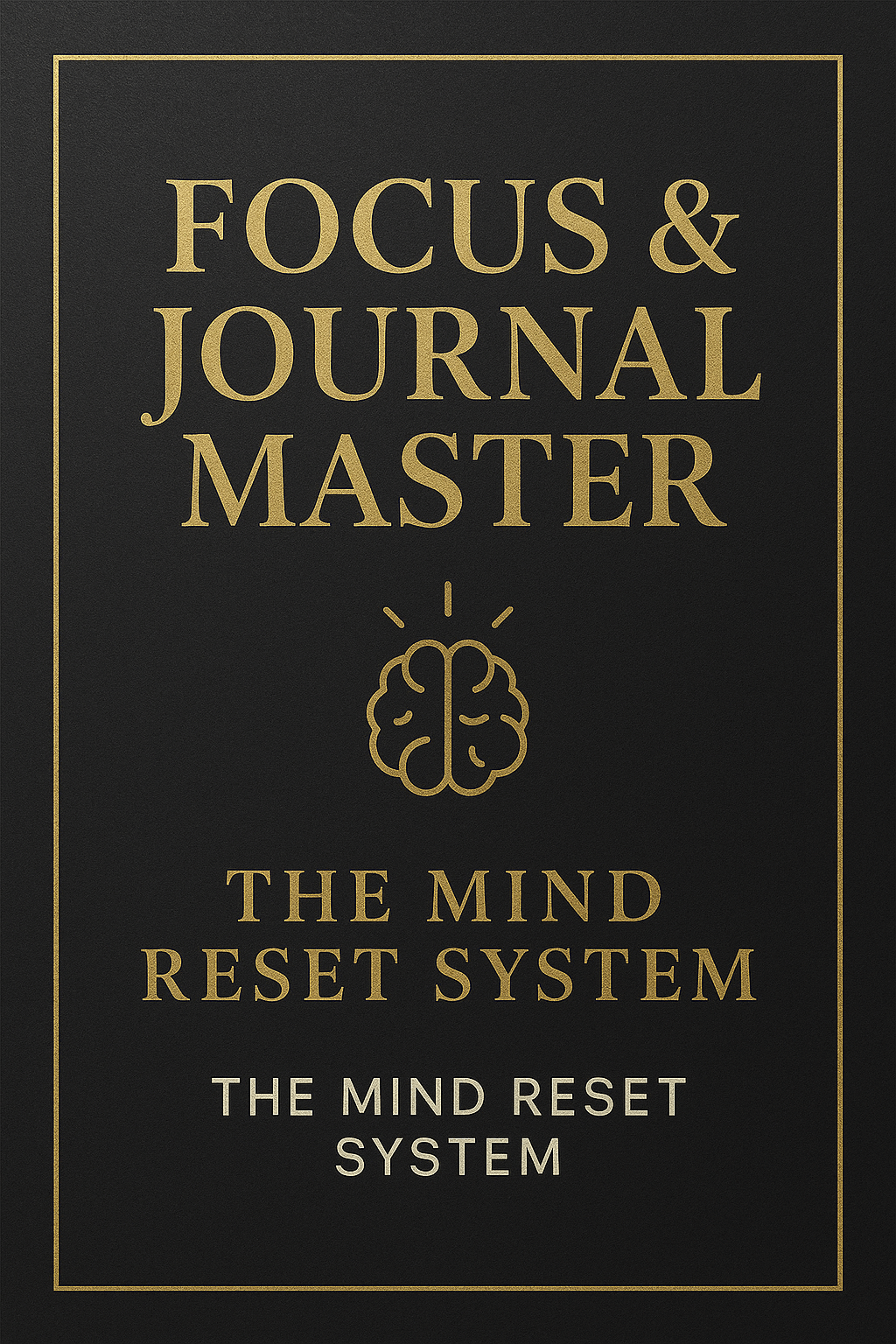 Focus and Journal Master – Mindset and Productivity System by Rivano