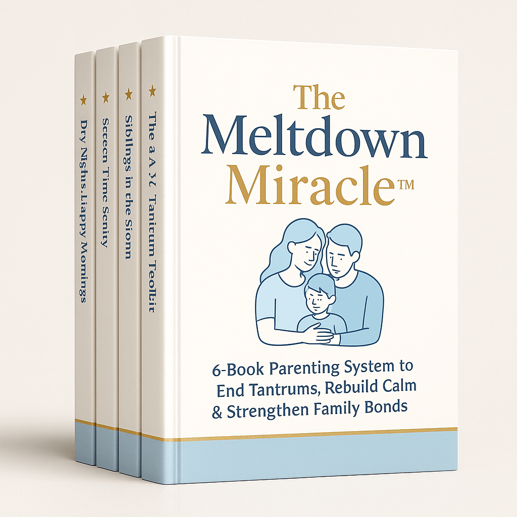 The Meltdown Miracle™ 6-book parenting system to end tantrums, rebuild calm, and strengthen family bonds.